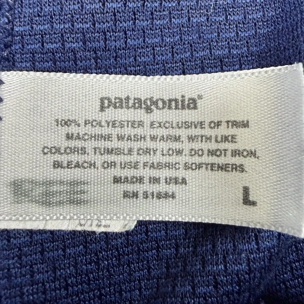 Patagonia Capilene Mens Large Blue Long Underwear Base Layer Pants Made in USA